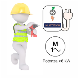 Posa in Opera WallBox Monofase  (esclusa WallBox)